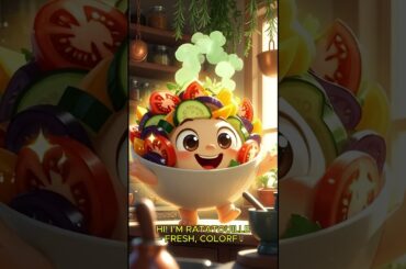 French Icons Come to Life as Adorable Characters 🥖 #foodshorts #animation #cute