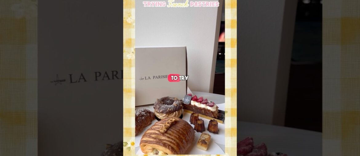Trying the Most Delicious French Pastries Ever | French Bakery Dessert Review✨