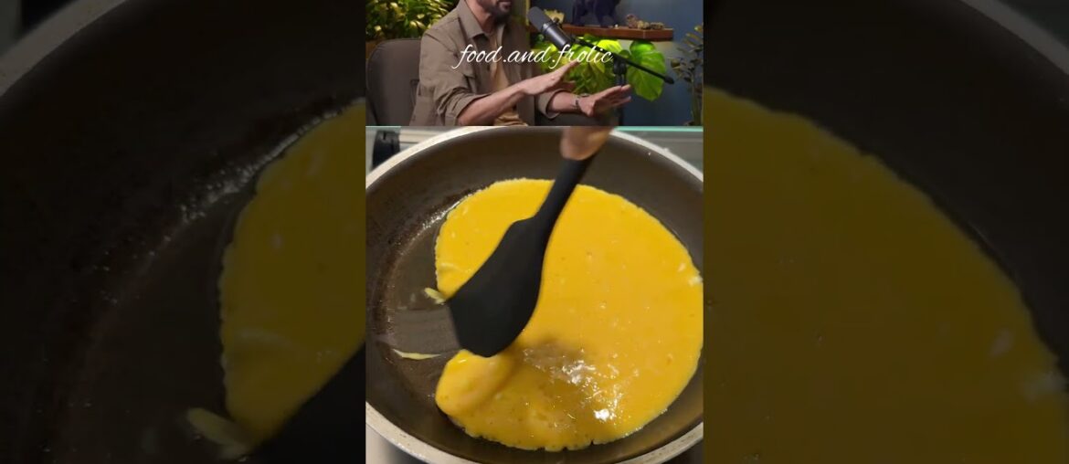 Celebrity recipes: episode 88- @ranveer.brar omelette recipe @beerbiceps podcast#omelette #recipe