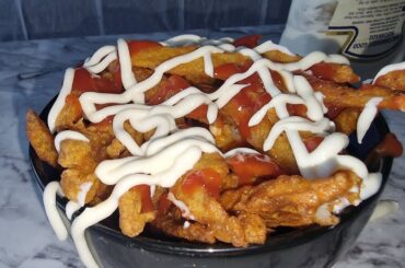 HOMEMADE CRISPY FRENCH FRIES 🍟 #fyp #fries #crispy #recipe #easy #frenchfries #easy #foodie