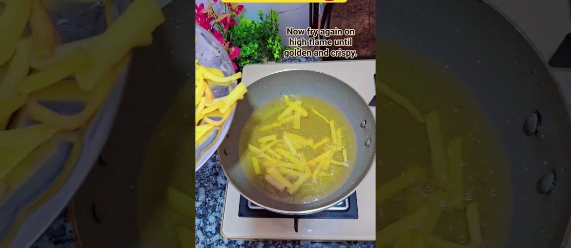 Crispy French fries 🍟 #crispy #crunchy #food #recipe #cooking #trending #viral #frenchfries