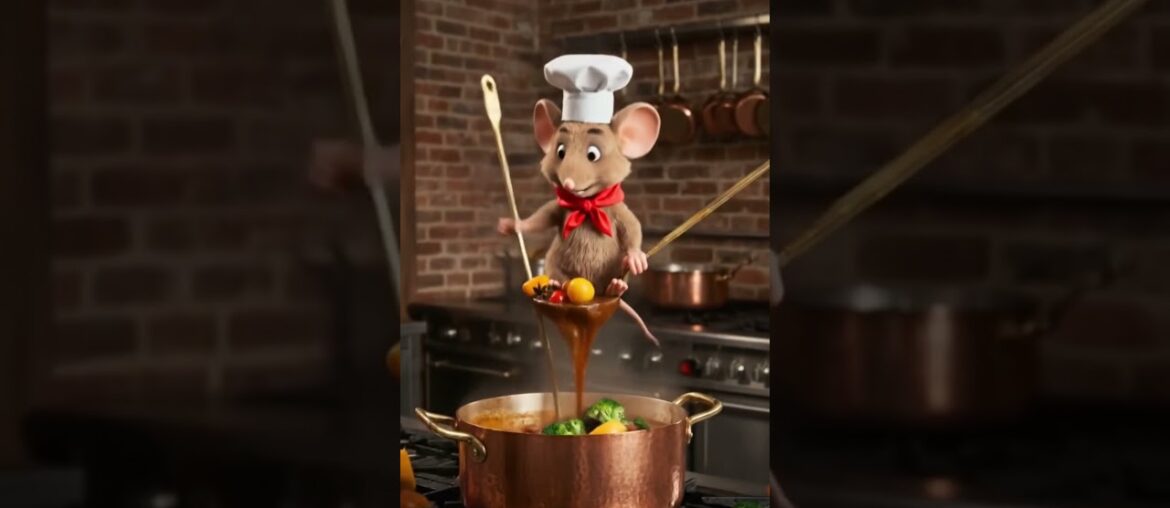 Little Chef #chef #wine #mouse #finedining #ratatouille #winelovers #cooking #animation #french