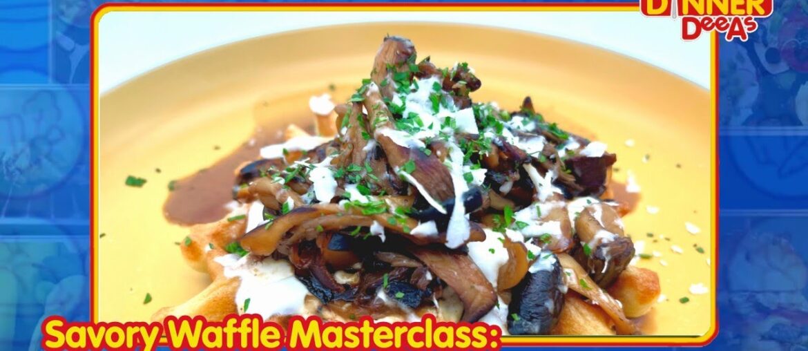 Savory Waffle Masterclass: Mushrooms & Goat Cheese | Dinner DeeAs
