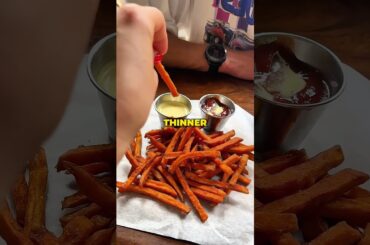 Double Sauce Fries Without the Mess #trick #easyrecipe