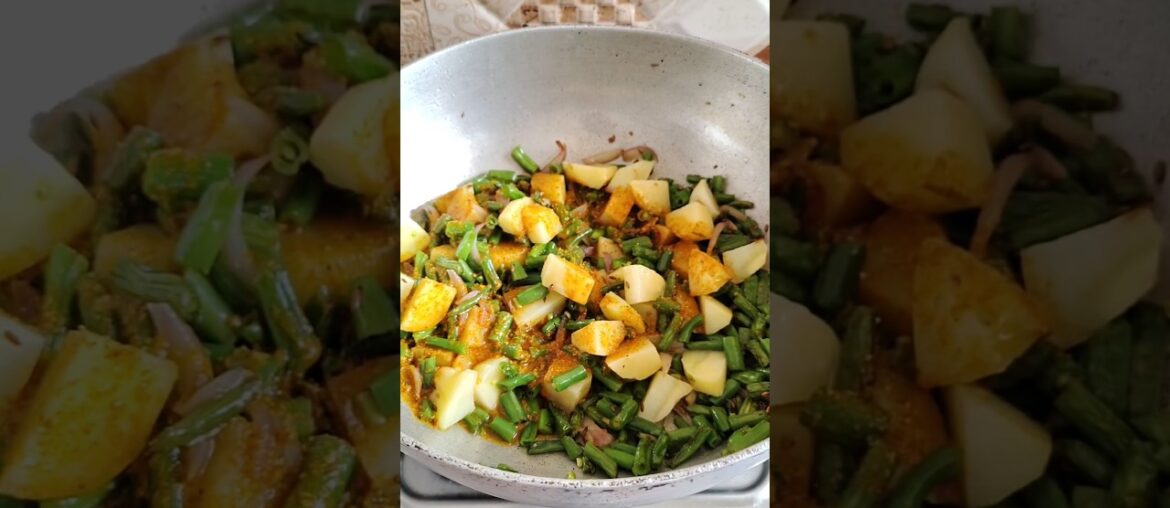 aloo french beans recipe in my style #viral #inmykitchen11 #shortfeed #trending