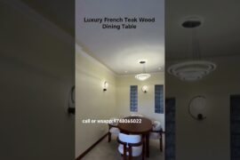 French Luxury Teak Wood Dining Table with Chairs#kolkata#interiordesign#diningtabledesign#viral