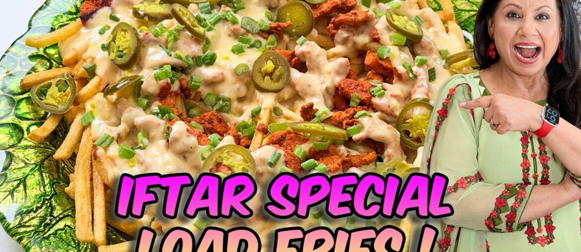 Iftar Ke Liye Quick & Easy Idea! Chicken Tikka Loaded Fries Recipe in Urdu Hindi - RKK