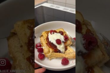 Strawberry Jam french toast #breakfast #recipes #cooking