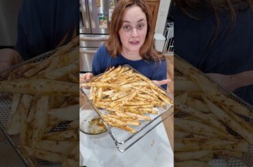 HOMEMADE FRENCH FRIES (HEALTHY ISH) #fries #easyrecipe #airfryer