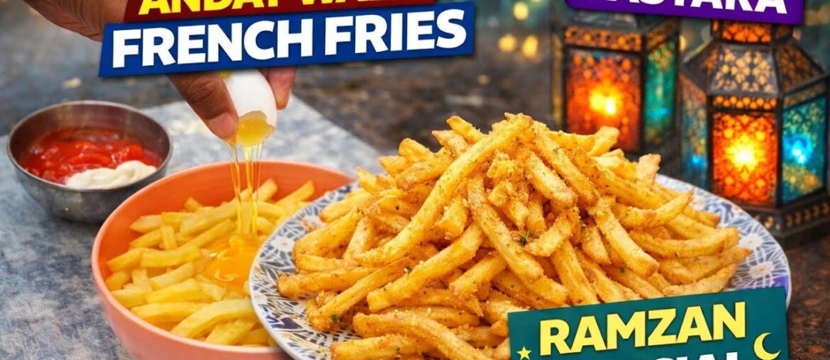 Crispy Anday Wala French Fries || Easy Ramzan Iftar Recipe 🍟🥚🌙 || TASTARA