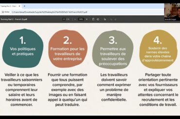 The Wine Society's Ethical Requirements – French training video Part 2