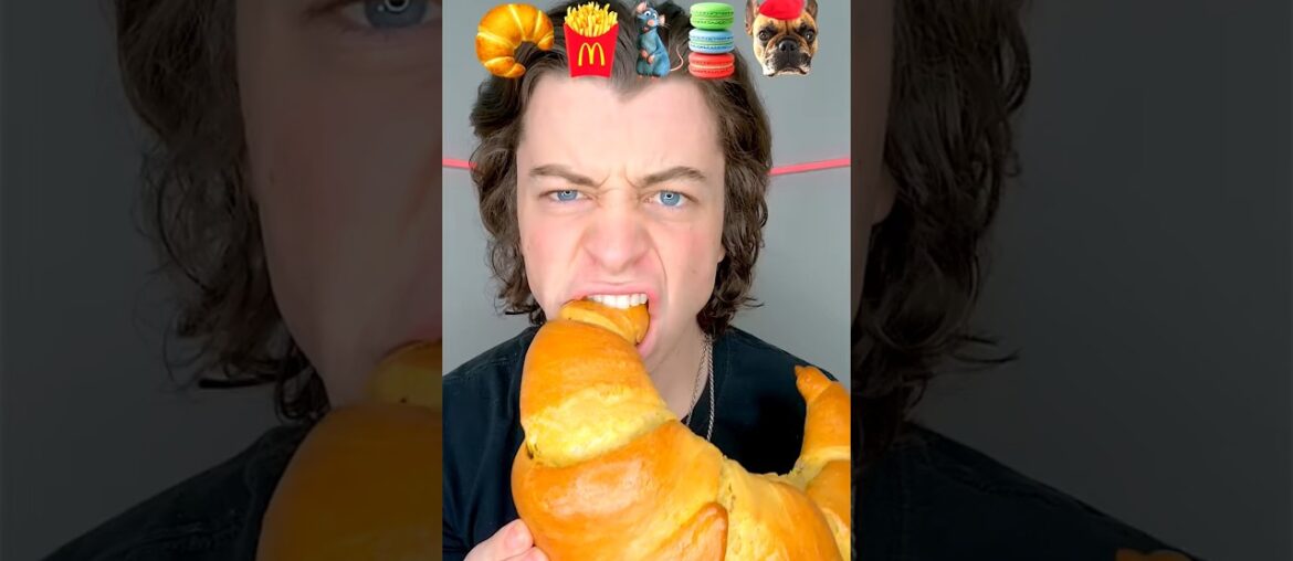 giant french food 🌈ASMR! Luke did that #shorts