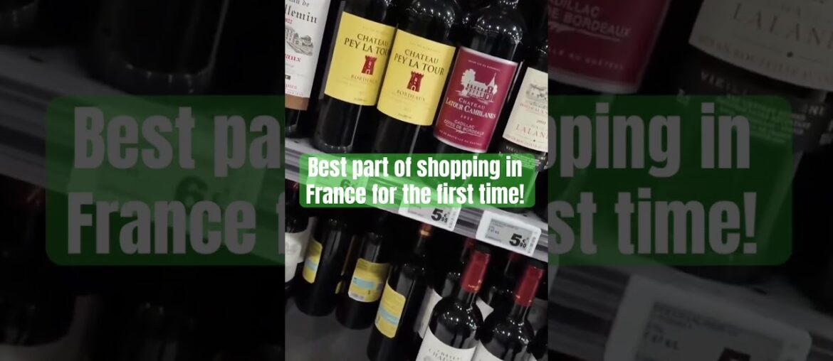 Best part of shopping in France for the first time!