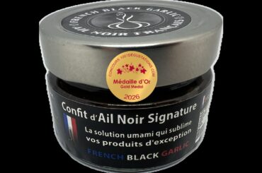 Confit d'ail noir signature - French Black Garlic