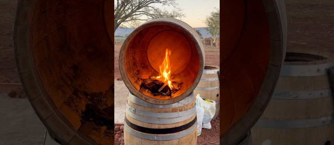 Continued Hand Toasting French Oak Napa Cab Barrels for Código Tequila (No Gas) (NOM 1616) - Part 2