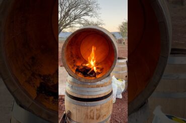 Continued Hand Toasting French Oak Napa Cab Barrels for Código Tequila (No Gas) (NOM 1616) - Part 2