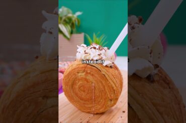 Can I make a drink cup out of a CROISSANT?!