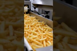 crispy french fries made in factory... #crispy #frenchfries #tastyfood #french #aloo #aloofries