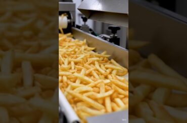 crispy french fries made in factory... #crispy #frenchfries #tastyfood #french #aloo #aloofries