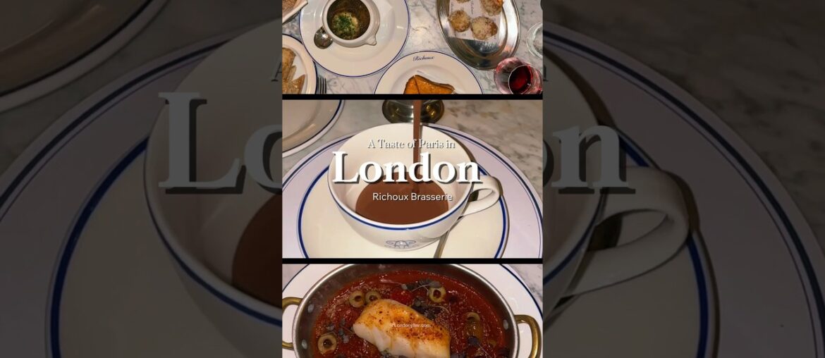 A little taste of Paris in the heart of London Richoux is a classic French brasserie.