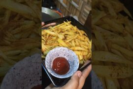 Day 63/100 zero oil french fries 🍟#food #trendingshorts #airfryer #recipe