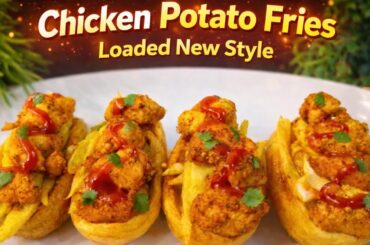 New Style Loaded Chicken French Fries Recipe by Bite Club 1