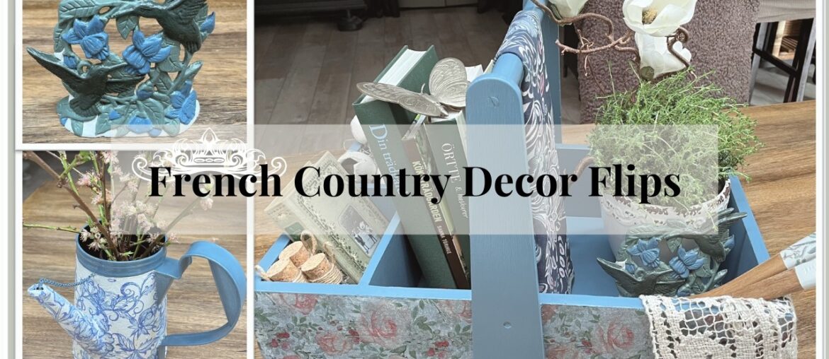 French Country Spring Decor DIY 🌿 Thrift Flips with Paint, Decoupage & Rustic Charm French Country Spring Decor DIY 🌿 Thrift Flips with Paint, Decoupage & Rustic Charm