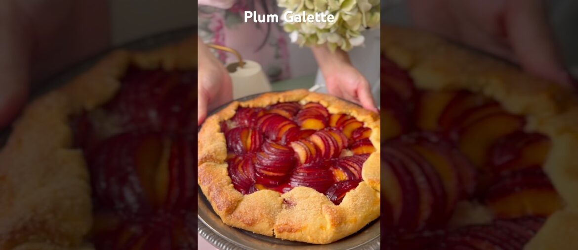 French Plum Galette – Super Easy Pastry! @NotQuiteNigella #recipe #plum French Plum Galette - Super Easy Pastry! @NotQuiteNigella #recipe #plum