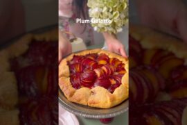 French Plum Galette - Super Easy Pastry! @NotQuiteNigella  #recipe #plum