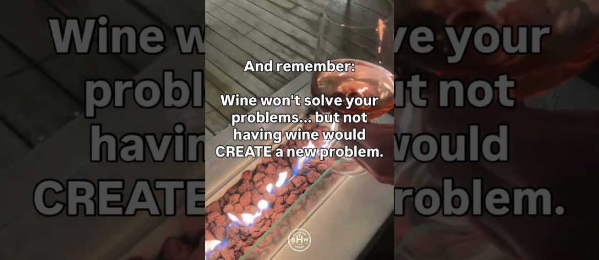Problem solving 101, cheers! #winelover