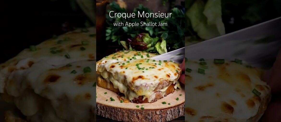 Croque Monsieur with Apple Shallot Jam🍏🧀 Croque Monsieur with Apple Shallot Jam🍏🧀
