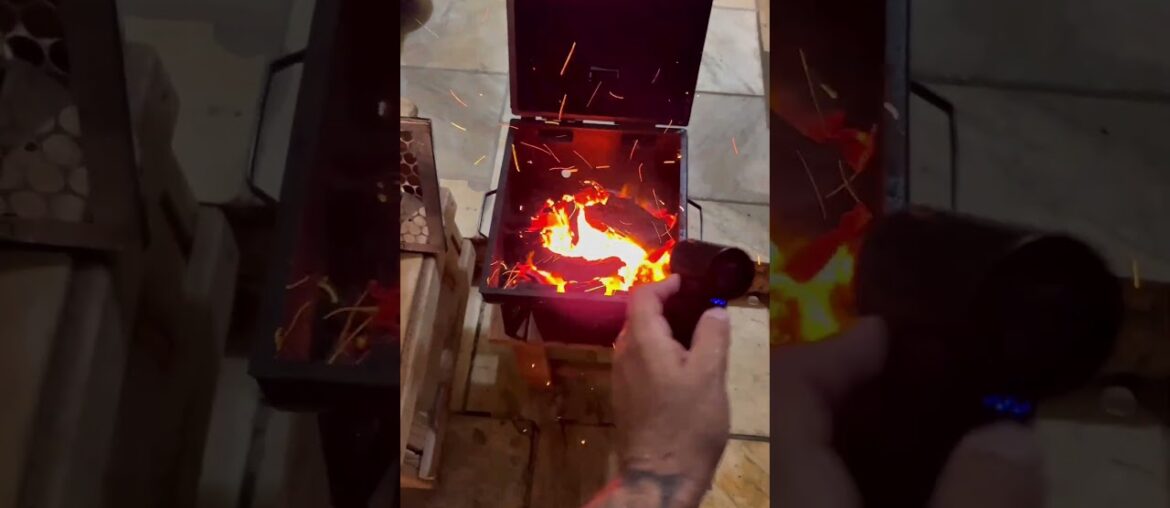 Ideia de gênio pra área gourmet! 🤩 Balcão com churrasqueira gastando pouco