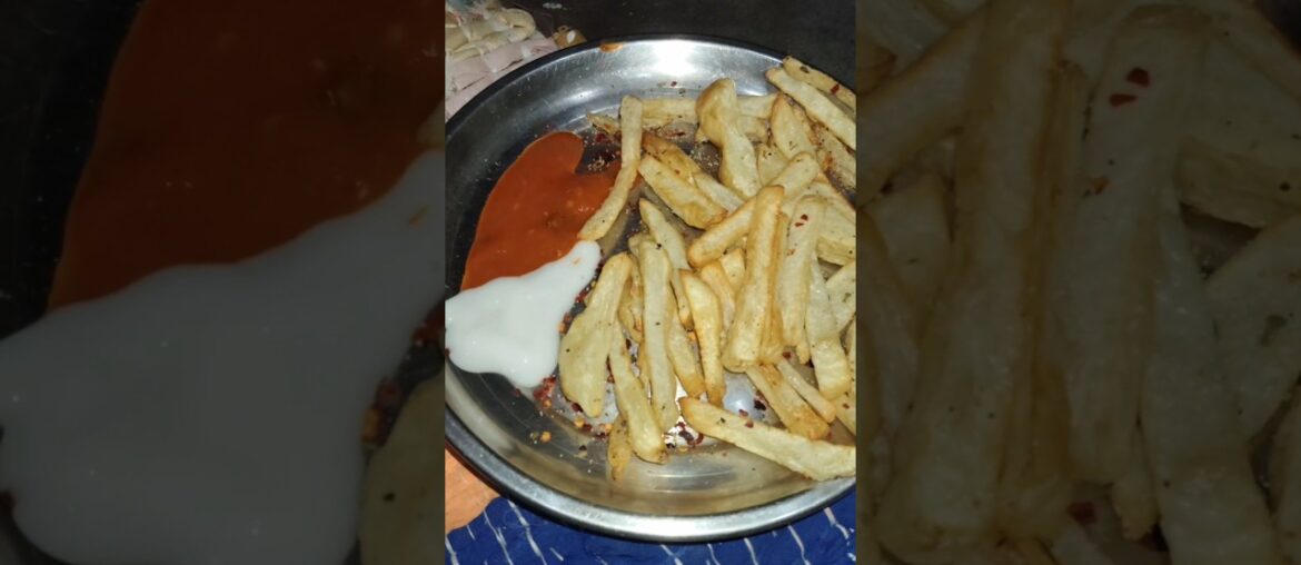 air fryer me bnai ye crispy french fries 🍟 recipe | #airfryer #french #frenchfries #shorts