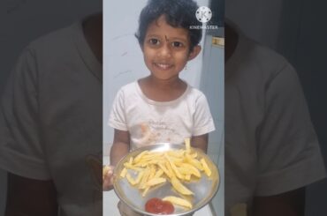 “Crispy Air Fryer French Fries 🍟 | Wait for My Babies Reaction 😍” #shorts #ytshorts #Vasunaveenasri