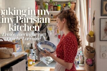 One Tart Dough for 2 Classic French Tarts (Lemon Meringue & Quiche Lorraine) | Tiny Parisian Kitchen
