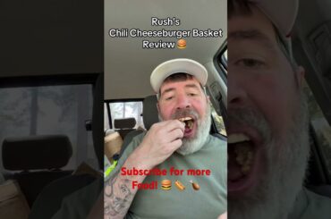 Rush’s Cheeseburger Basket Review French Fries Potato Salad Sweet Tea #shorts