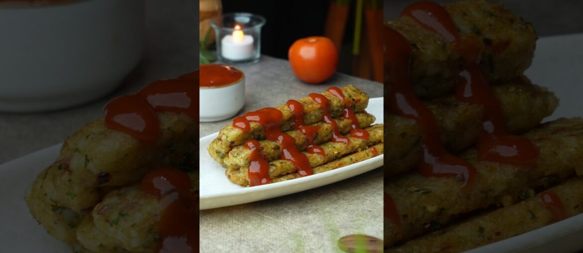 Crispy Leftover Rice Fries | Easy Evening Snack Recipe 😋 #shorts