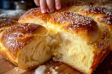 No-Knead French Brioche That Rises Like a Balloon! Soft & Layered