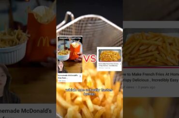 72,000,000 vs. 1,417 Views: Which French Fry Recipe is ACTUALLY Better? #food #cooking