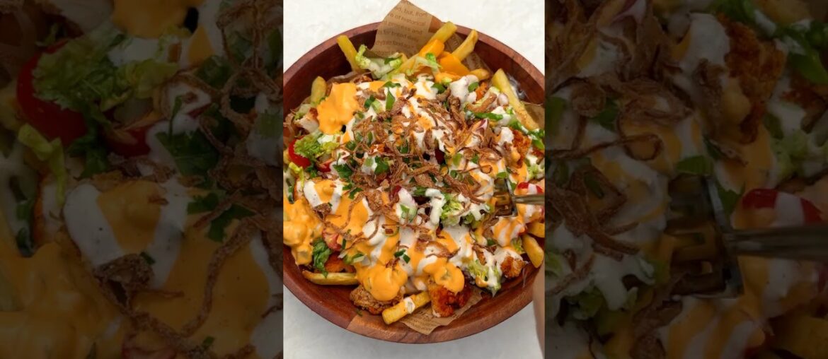 The Best Chicken Burger Bowl Loaded Fries The Best Chicken Burger Bowl Loaded Fries