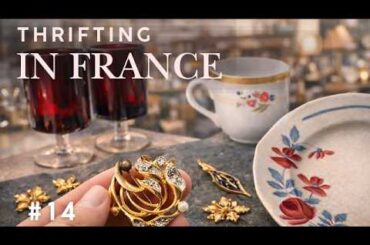 Vintage Hunting🌿 in France🥐 Thrifting, goodwill 🍷  🇫🇷✨(open subs)