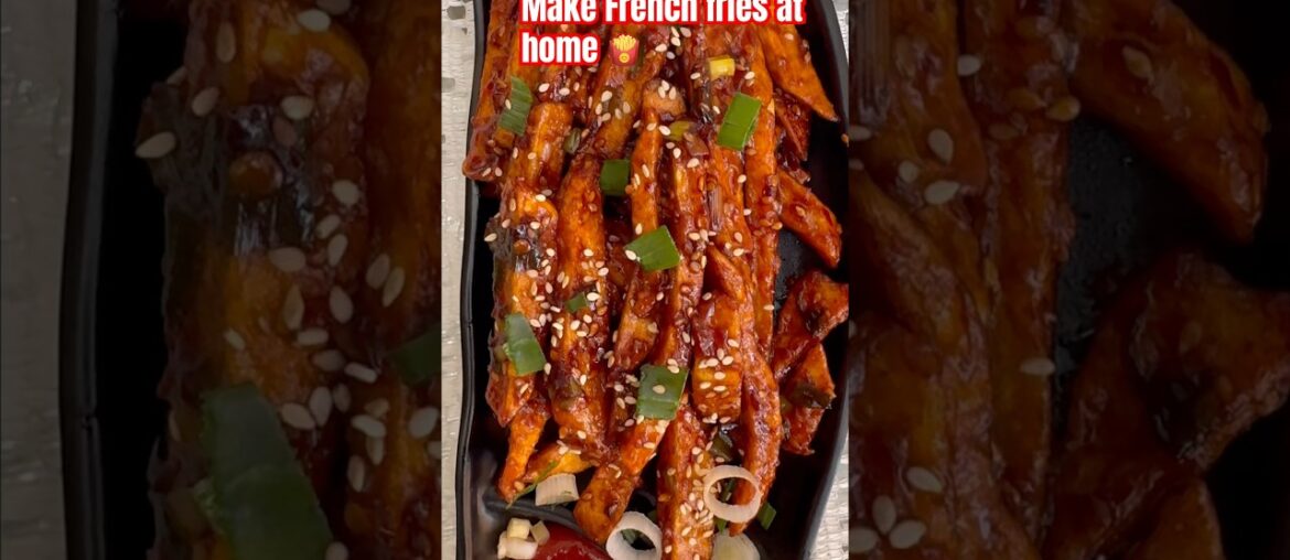 Homemade French fries 🍟 Easy recipe #shortsfeed #shorts #recipe #food #trending #cooking #youtube