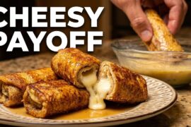 French Toast Rolls | Cheesy Cream Cheese Recipe