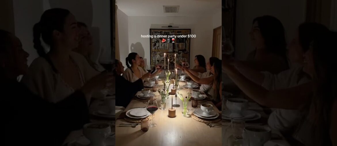 hosting a dinner party under $100 🍷🍴🥩 #dinnerparty #hosting