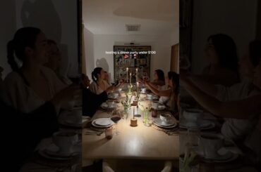 hosting a dinner party under $100 🍷🍴🥩 #dinnerparty #hosting