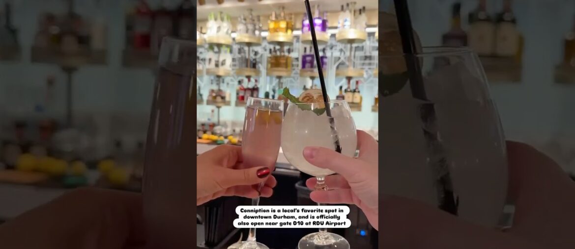 Gourmet Cocktails at the Airport #shorts #bartender