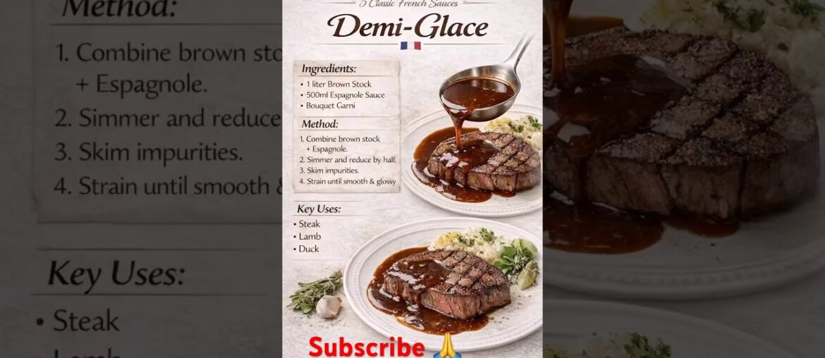 Five(5) Classic French sauces