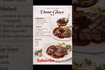 Five(5) Classic French sauces