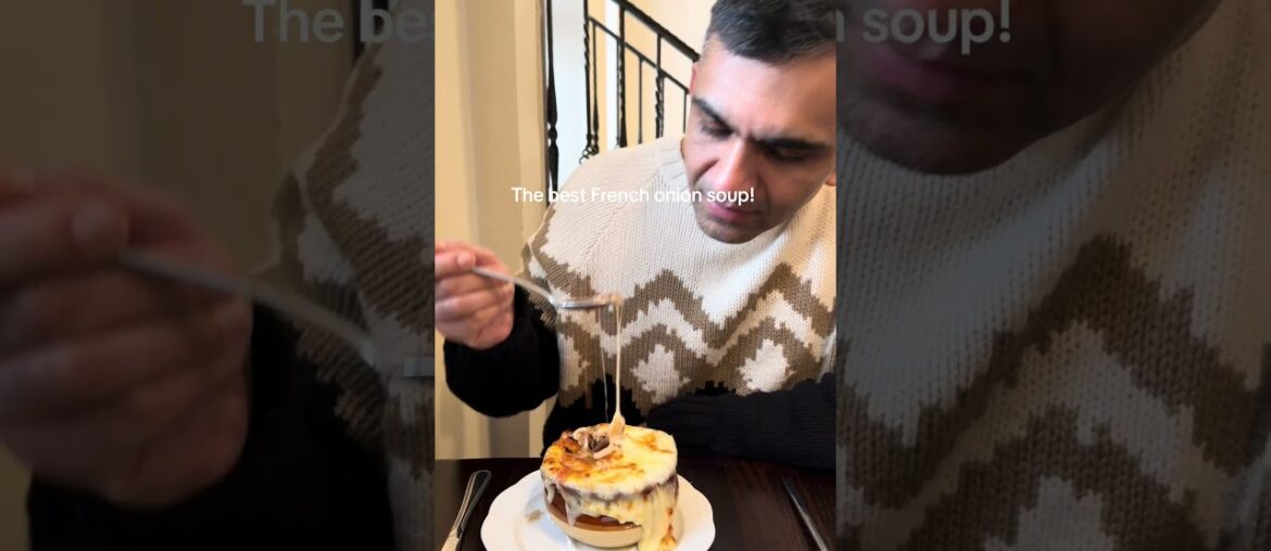 The best French onion soup in NYC 📍La Bonne Soupe