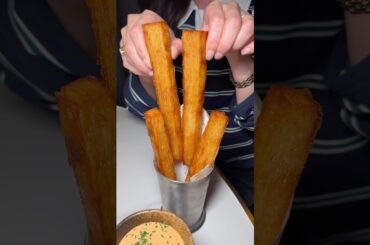 Giant French fries aka Bravas potatoes! #fries #frenchfries #food #potatoes